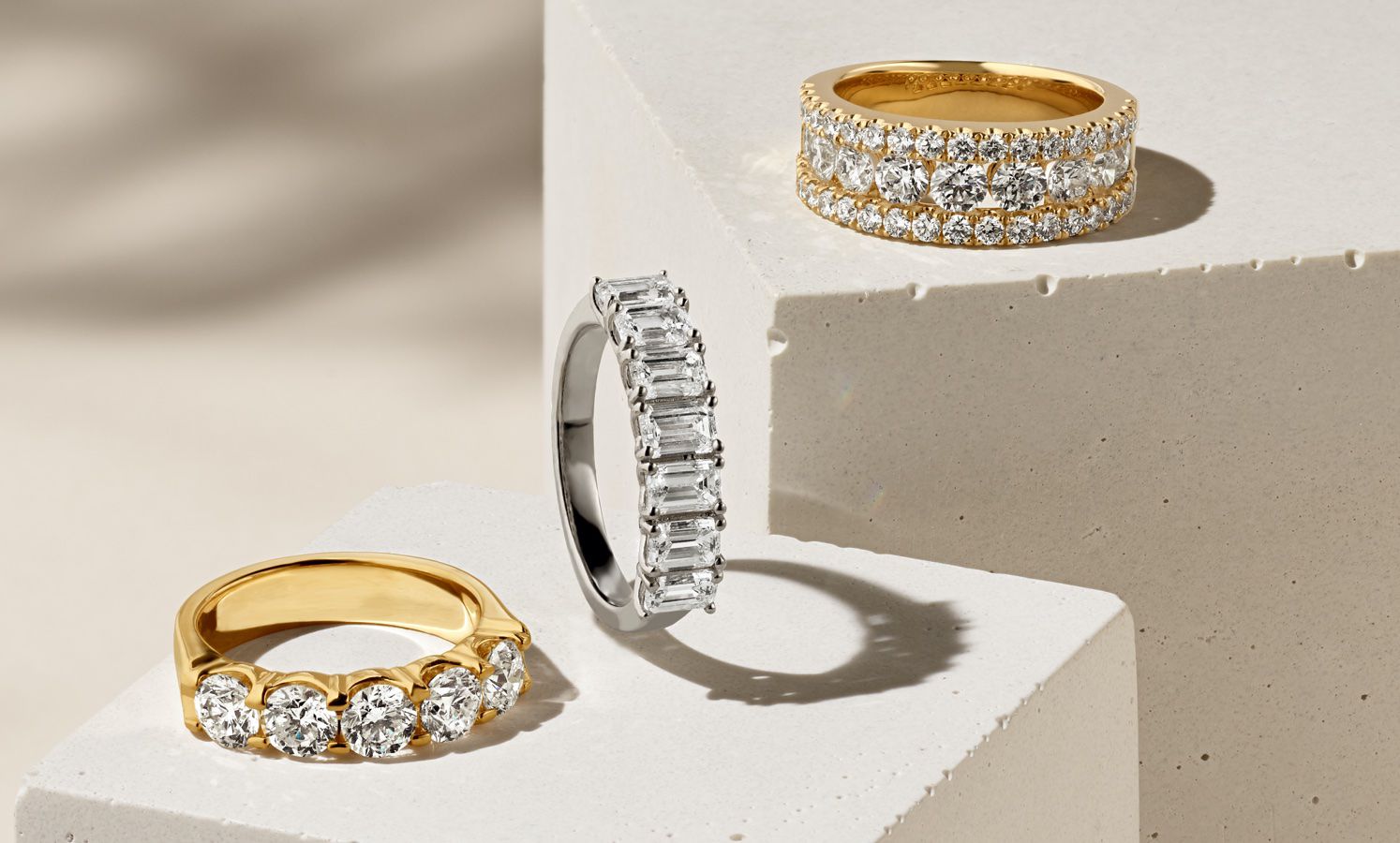 A collection of women's wedding bands