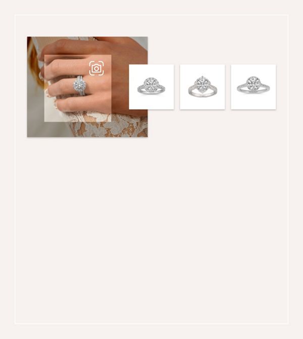 Mobile Image of a collection of engagement rings of similar styles 