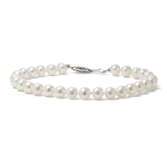 6mm Cultured Freshwater Pearl Bracelet (7.25") 6mm Cultured Freshwater Pearl Bracelet (7.25")