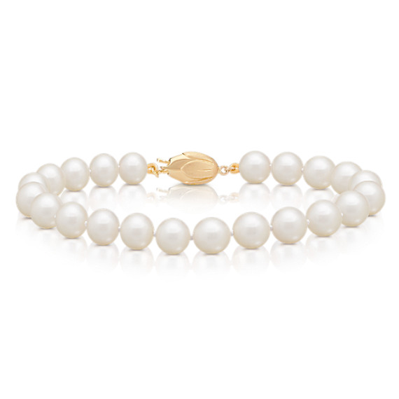 7mm Cultured Akoya Pearl Bracelet (7") 7mm Cultured Akoya Pearl Bracelet (7")