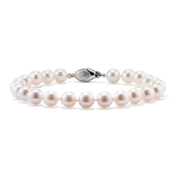 7mm Cultured Akoya Pearl Bracelet (7") 7mm Cultured Akoya Pearl Bracelet (7")