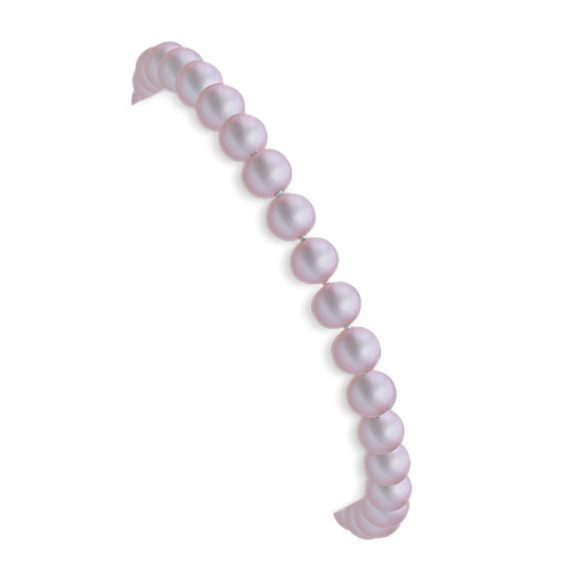 7mm Lavender Cultured Freshwater Pearl Bracelet (7") 7mm Lavender Cultured Freshwater Pearl Bracelet (7")