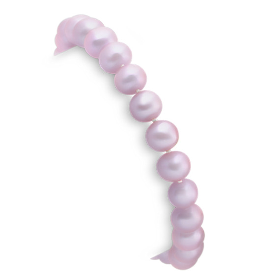 7mm Lavender Cultured Freshwater Pearl Bracelet (8.5") 7mm Lavender Cultured Freshwater Pearl Bracelet (8.5")