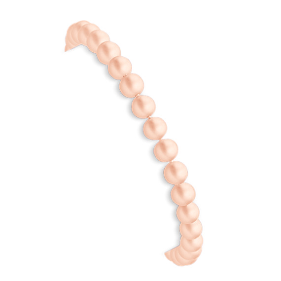 7mm Peach Cultured Freshwater Pearl Bracelet (7.25") 7mm Peach Cultured Freshwater Pearl Bracelet (7.25")