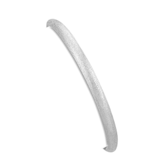Brushed Sterling Silver Bangle Bracelet (7") Brushed Sterling Silver Bangle Bracelet (7")