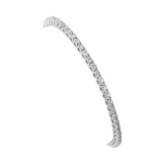 Classic Diamond Tennis Bracelet in 14k White Gold (7") Classic Diamond Tennis Bracelet in 14k White Gold (7")