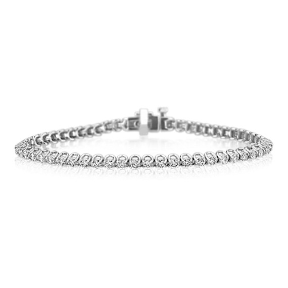 Diamond Tennis Bracelet in 14k White Gold (7") Diamond Tennis Bracelet in 14k White Gold (7")