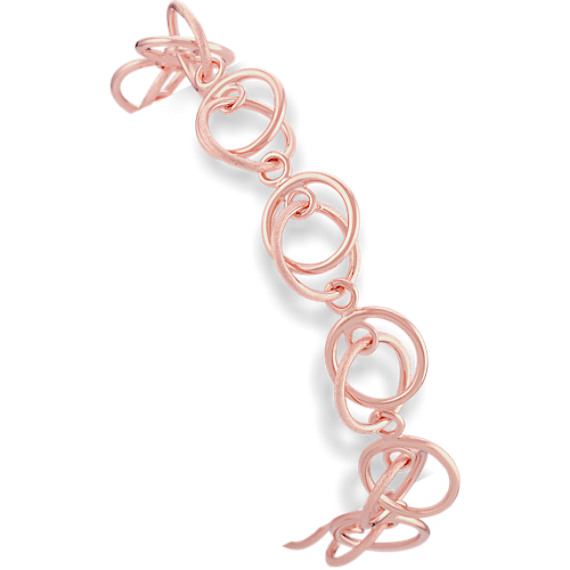 Rose Circle Sterling Silver Bracelet (7") Rose Circle Sterling Silver Bracelet (7")