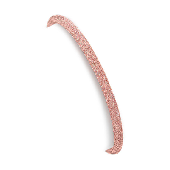 Rose Sterling Silver Woven Bracelet (7") Rose Sterling Silver Woven Bracelet (7")