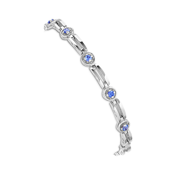 Round Kentucky Blue Sapphire Bracelet (7") Round Kentucky Blue Sapphire Bracelet (7")