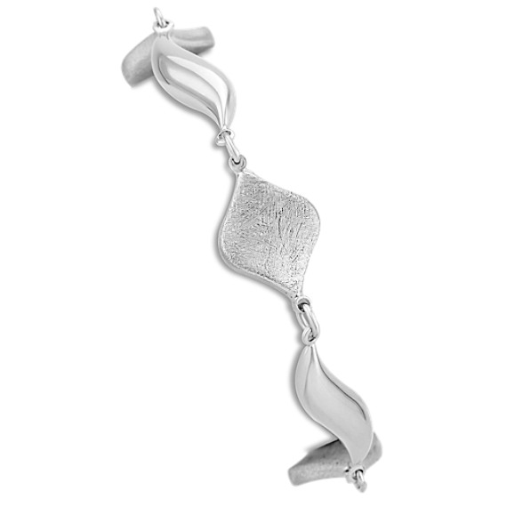 Shaped Sterling Silver Bracelet (7.5 in.) Shaped Sterling Silver Bracelet (7.5 in.)