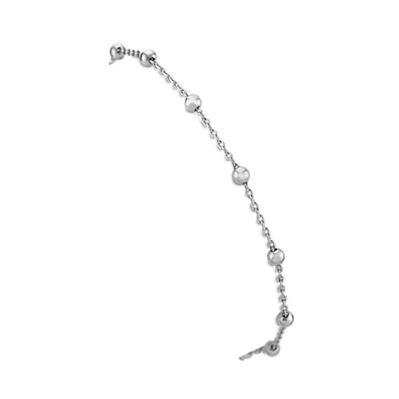 Sterling Silver Bracelet with Unique Cross Clasp (7.5") Sterling Silver Bracelet with Unique Cross Clasp (7.5")