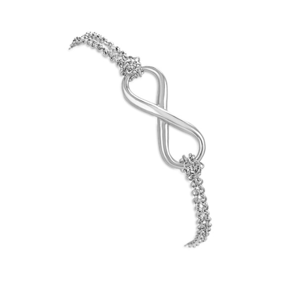 Sterling Silver Infinity Bracelet (7.5") Sterling Silver Infinity Bracelet (7.5")