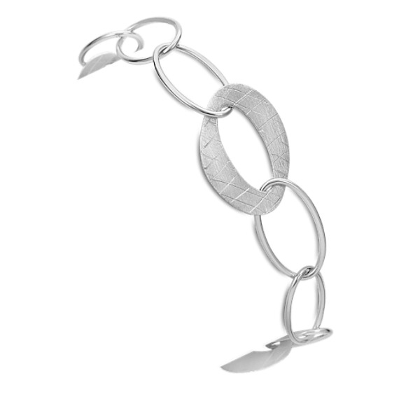 Sterling Silver Link Bracelet (7.5") Sterling Silver Link Bracelet (7.5")