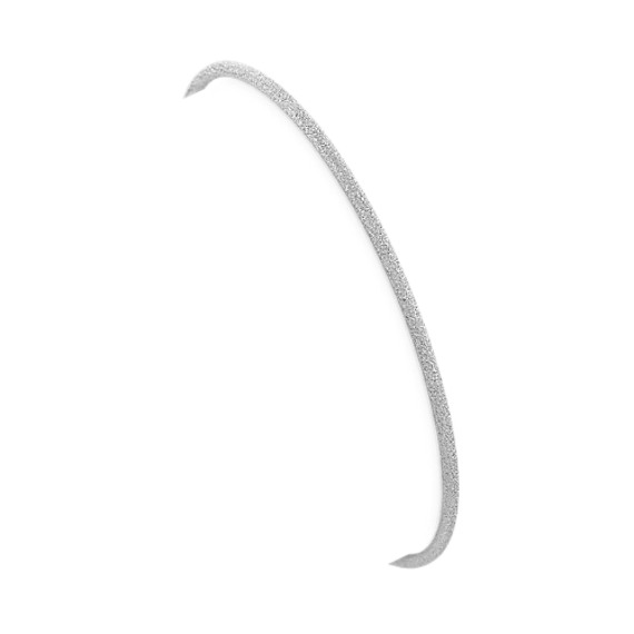 Sterling Silver Stardust Bangle Bracelet (8") Sterling Silver Stardust Bangle Bracelet (8")