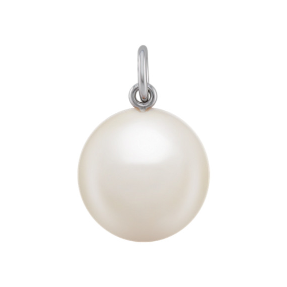 12mm Cultured Freshwater Pearl Solitaire Charm 12mm Cultured Freshwater Pearl Solitaire Charm
