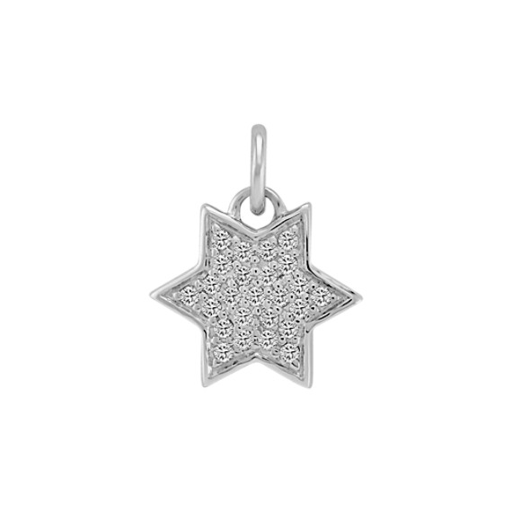 Round Diamond Star Charm Round Diamond Star Charm