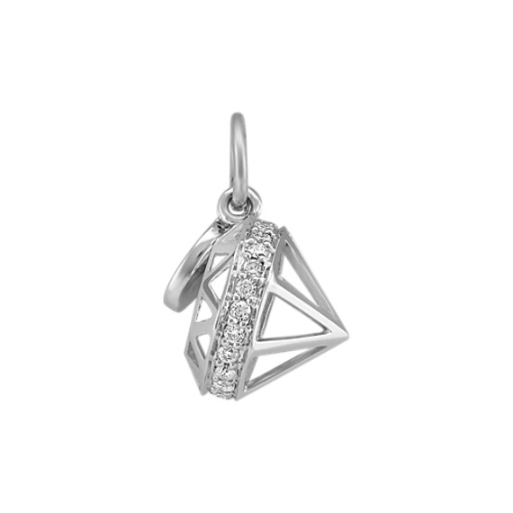 Shane Signature Round Diamond Charm Shane Signature Round Diamond Charm
