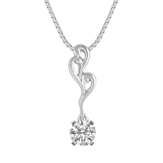 14k White Gold Pendant (18") 14k White Gold Pendant (18")