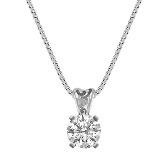 14k White Gold Pendant (18") 14k White Gold Pendant (18")