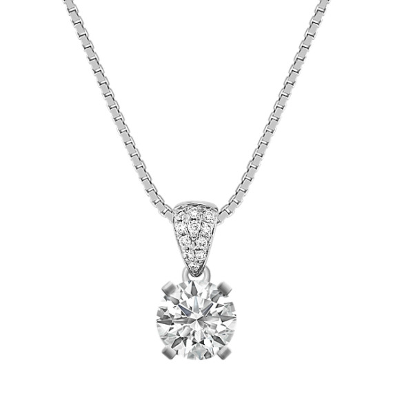 Round Diamond Cluster Pendant (18") Round Diamond Cluster Pendant (18")