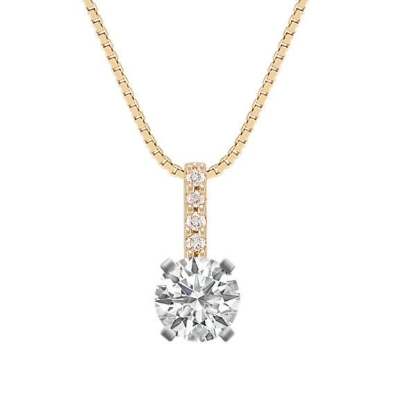 Round Diamond Pendant (18") Round Diamond Pendant (18")