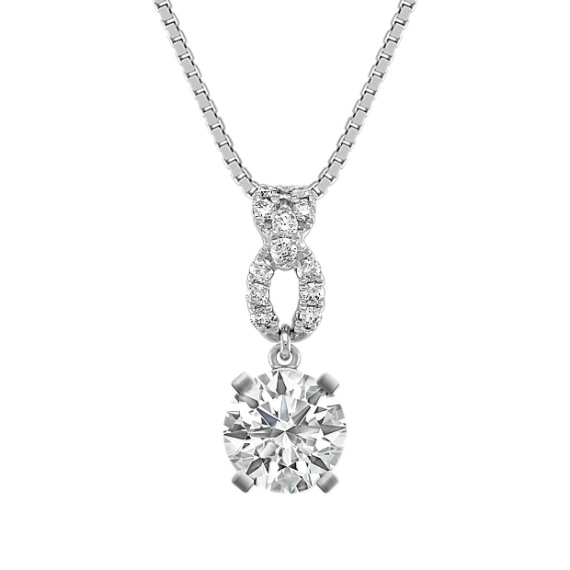 Round Diamond Pendant (18") Round Diamond Pendant (18")
