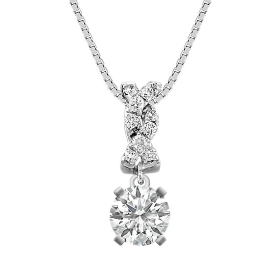Round Diamond Pendant (18") Round Diamond Pendant (18")