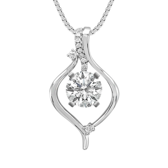 Round Diamond Pendant (18") Round Diamond Pendant (18")