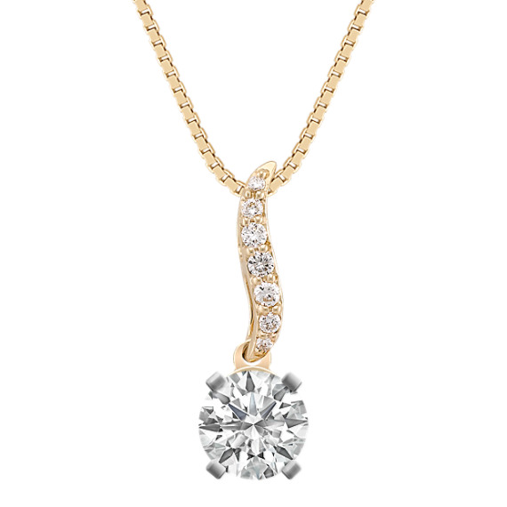 Round Diamond Pendant (18") Round Diamond Pendant (18")