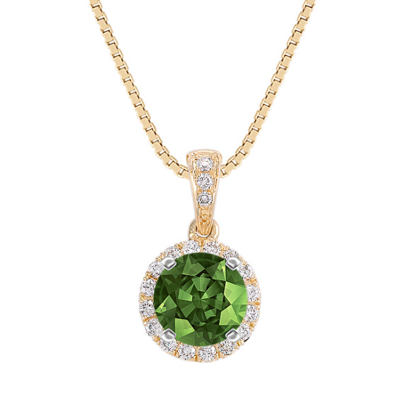 Round Diamond Pendant (18") Round Diamond Pendant (18")