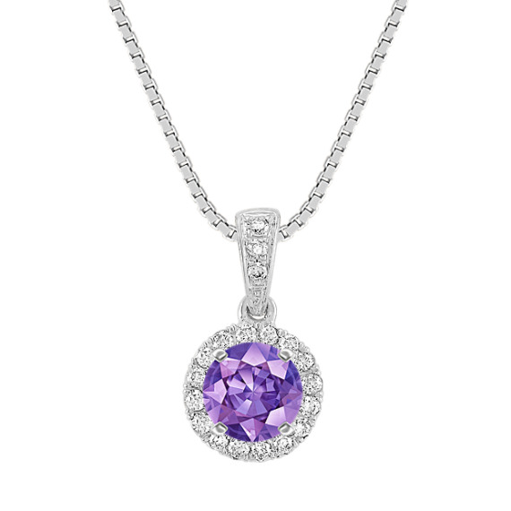 Halo Diamond Pendant (18") Halo Diamond Pendant (18")
