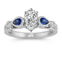 Ruby & Sapphire Accent Rings Ruby & Sapphire Accent Rings