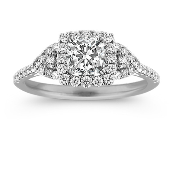 Halo Round Diamond Engagement Ring Halo Round Diamond Engagement Ring
