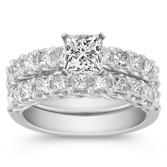 Princess Cut Diamond Wedding Set Princess Cut Diamond Wedding Set
