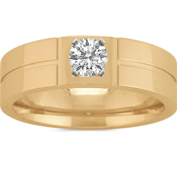 0 29 Ct Natural Diamond Engagement Ring In Yellow Gold Shane Co