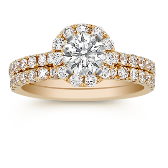 Round Diamond Wedding Set Round Diamond Wedding Set