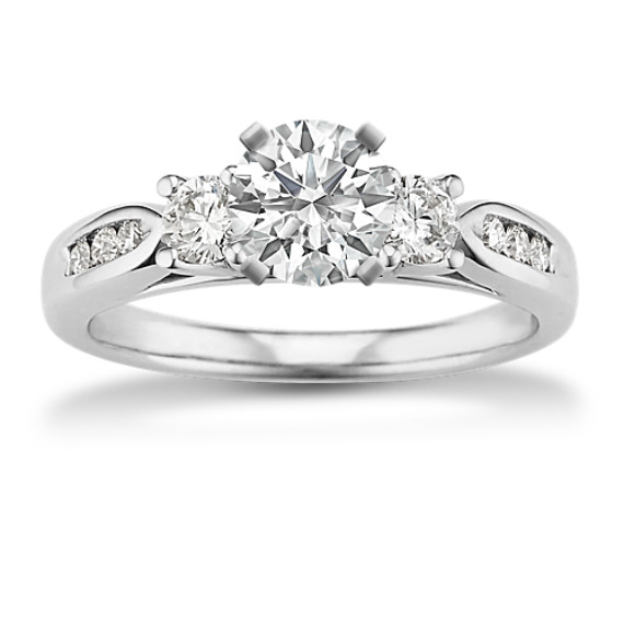 Three-Stone Round Diamond Engagement Ring Three-Stone Round Diamond Engagement Ring