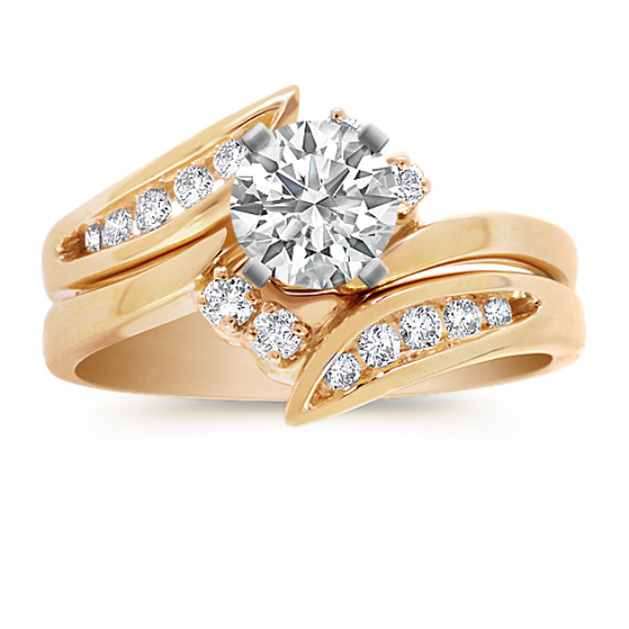 Round Diamond Wedding Set Round Diamond Wedding Set