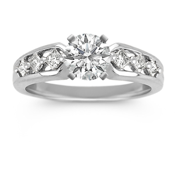 Cathedral Princess Cut Diamond Engagement Ring Cathedral Princess Cut Diamond Engagement Ring