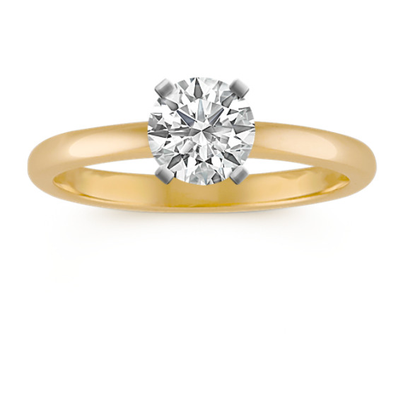 Solitaire Yellow Gold Engagement Ring Solitaire Yellow Gold Engagement Ring