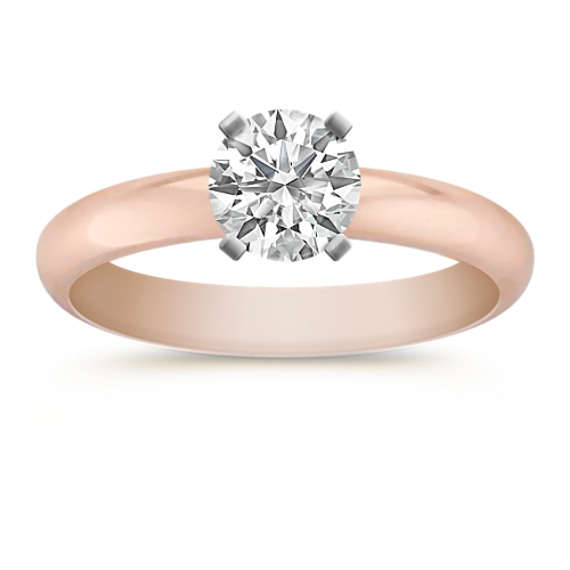 Solitaire 14K Rose Gold Engagement Ring Solitaire 14K Rose Gold Engagement Ring