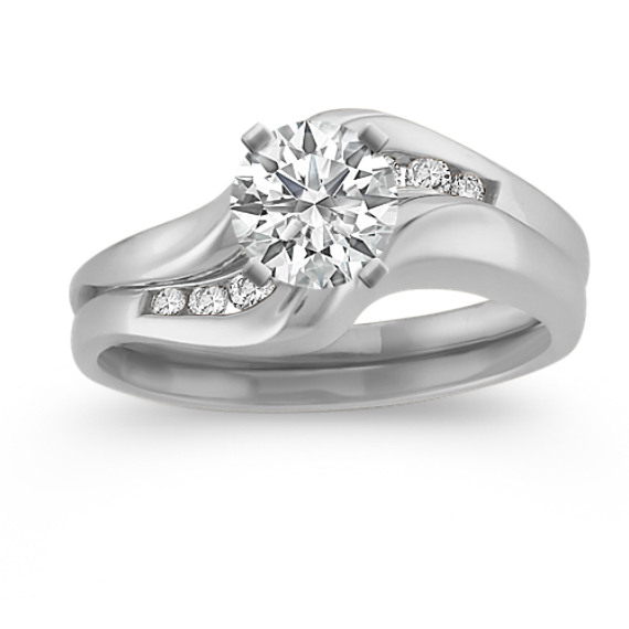 Round Diamond Wedding Set Round Diamond Wedding Set