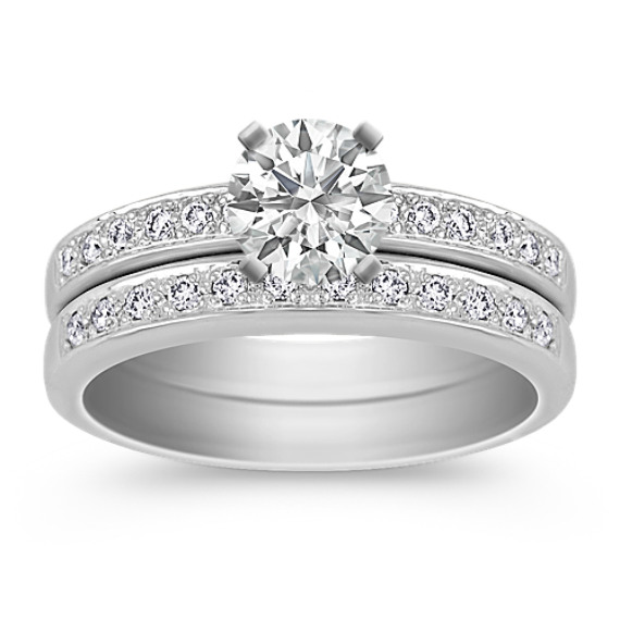 Round Diamond Wedding Set Round Diamond Wedding Set