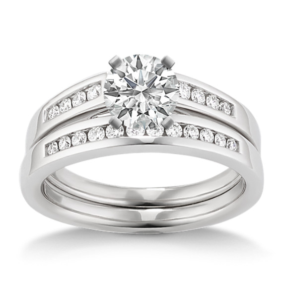 Round Diamond Wedding Set Round Diamond Wedding Set