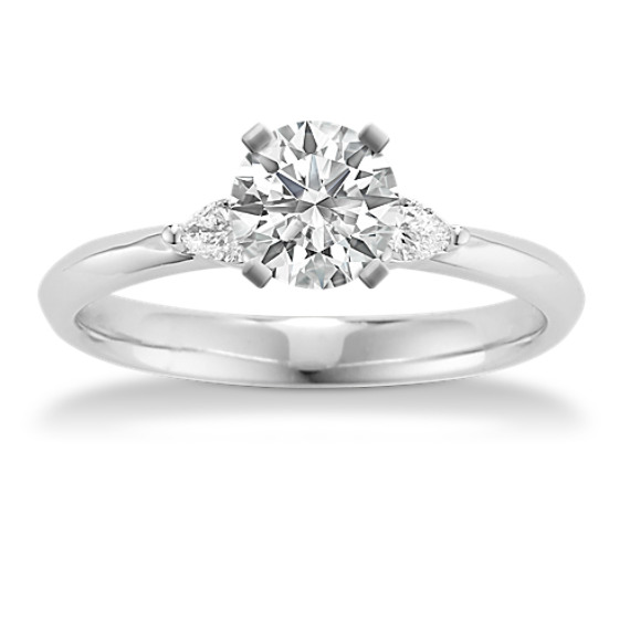 Three-Stone Pear-Shaped Diamond Engagement Ring Three-Stone Pear-Shaped Diamond Engagement Ring