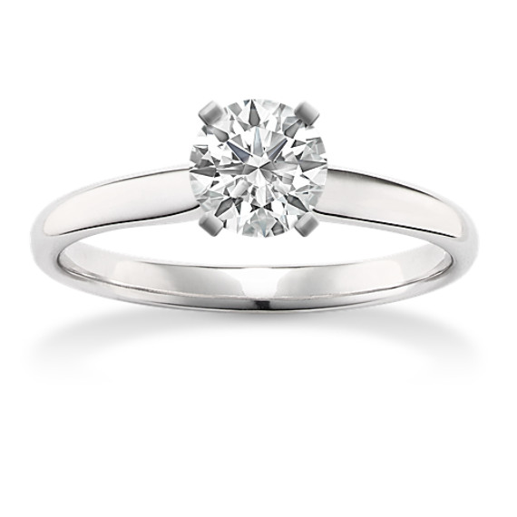 Solitaire 14k White Gold Engagement Ring Solitaire 14k White Gold Engagement Ring