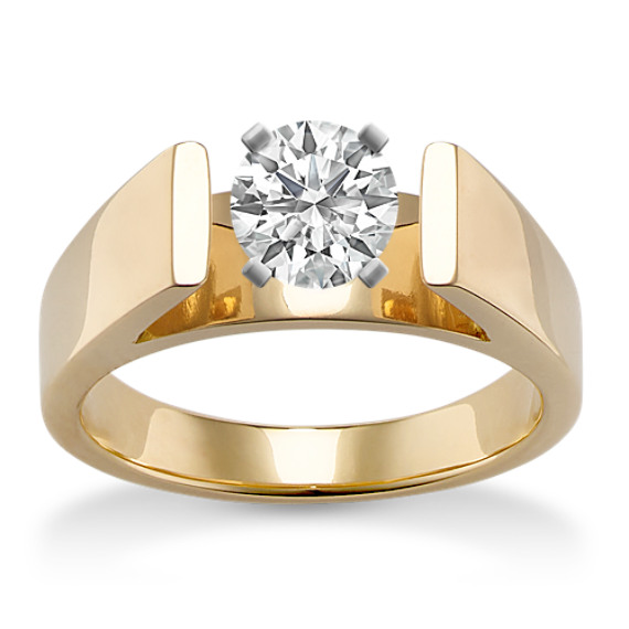 Cathedral Solitaire 14k Yellow Gold Engagement Ring Cathedral Solitaire 14k Yellow Gold Engagement Ring