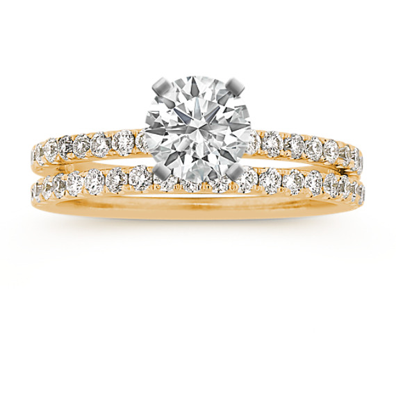 Round Diamond Wedding Set Round Diamond Wedding Set