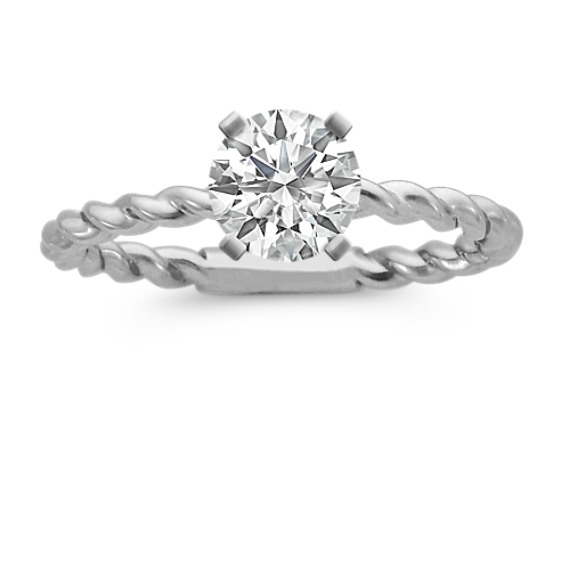 Solitaire White Gold Engagement Ring Solitaire White Gold Engagement Ring